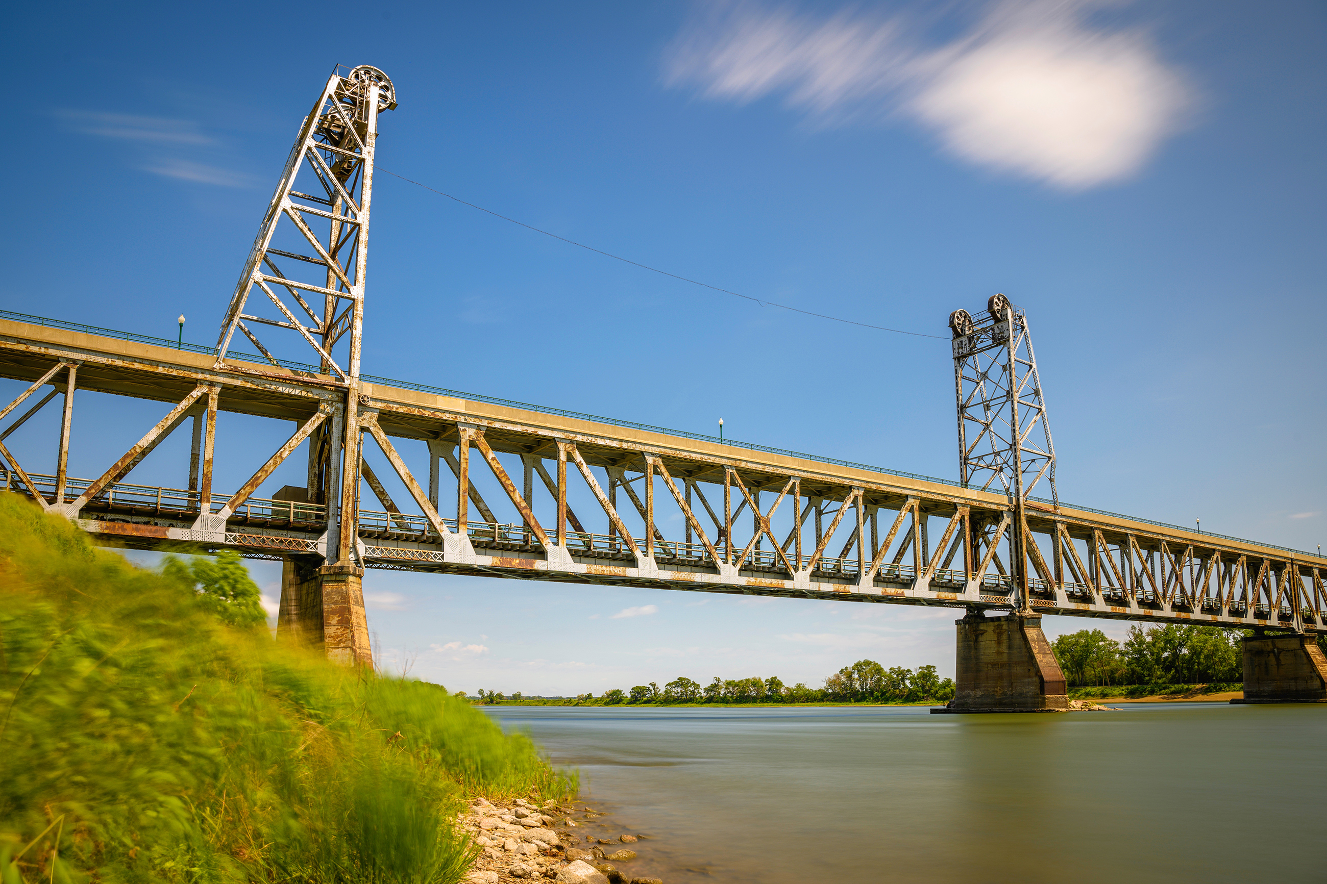 Meridian Bridge over the Missouri River in Yankton